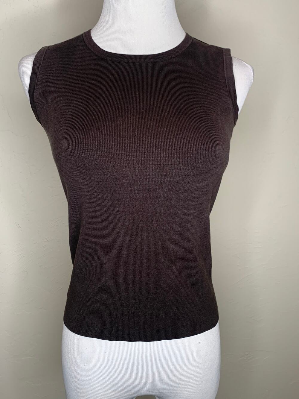 Ann Taylor Brown Petite Size XS Shell Sweater Thin